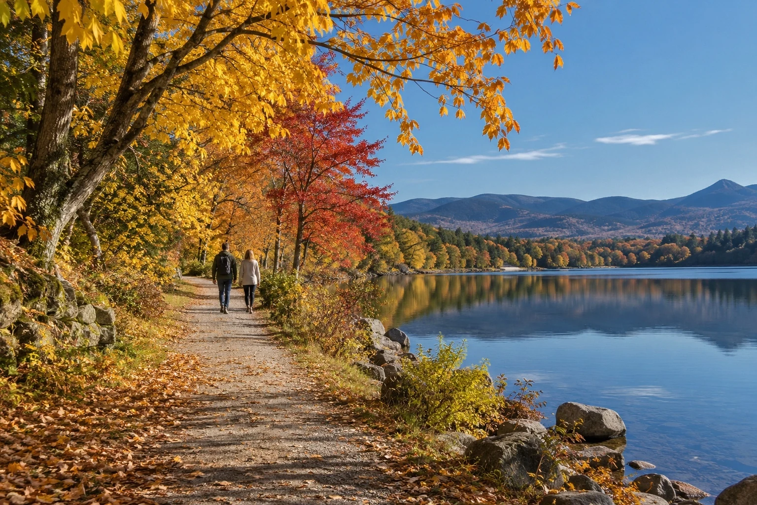 Clear amber light, deeper blue skies and the warmth of autumn.